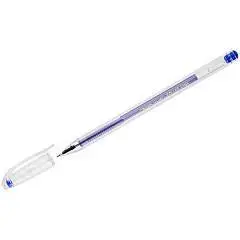 Ручка гелевая "CROWN" синяя, 0,5мм, фото №1