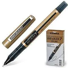 Ручка-роллер Zebra DX7 0,7мм черная, фото №1