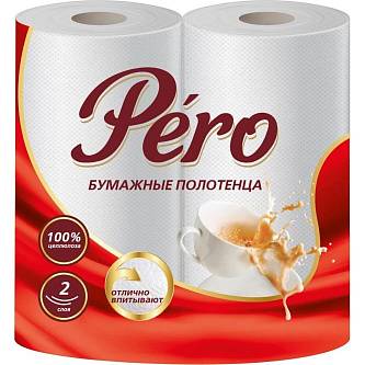Полотенце бумажное Перо 2шт 2сл