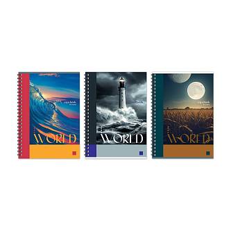 Тетрадь А4 96л кл BG Мой мир, спираль