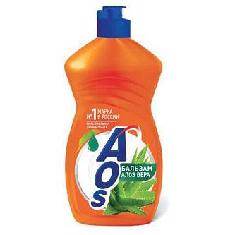 Средство для посуды AOS 450мл Бальзам Алое вера