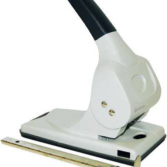 Дырокол ErichKrause Элегантность мощный, до 70л, серый