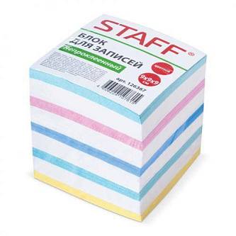 Блок для записи STAFF 9х9х9 асс