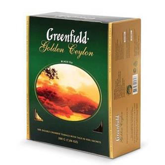 Чай GREENFIELD Golden Ceylon  черный 100пак*2гр
