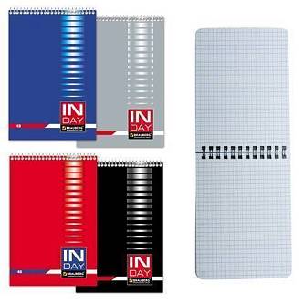 Блокнот Brauberg А6 48л клетка, евроспираль