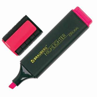 Текстовыделитель Brauberg 1-5мм розовый
