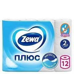 Туалетная бумага Zемма/Zewa Плюс Белая, 2 сл, 12 рул, фото №1