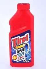 Гель д/чистки труб Tiret Turbo 500мл, фото №1
