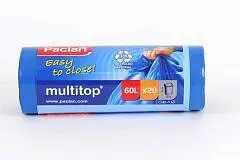 Пакеты для мусора 60л 20шт Мультитоп, 20 мкм, фото №1