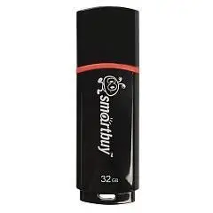 Флэш-диск Smart Buy "Crown"  32GB, USB 2.0 Flash Drive, черный, фото №1